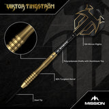 Mission Viktor Tingstrom Darts - Stahlspitze - 90% Tungsten - Gold