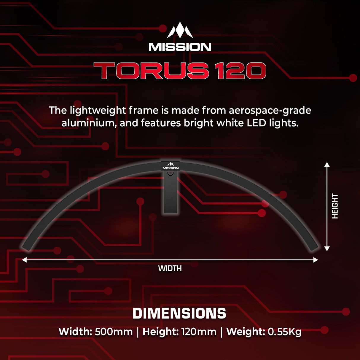 Mission Torus 120° - Beleuchtungssystem - Hellweiße LED