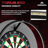 Mission Torus 270 - Dartboard-Beleuchtung - USB-C