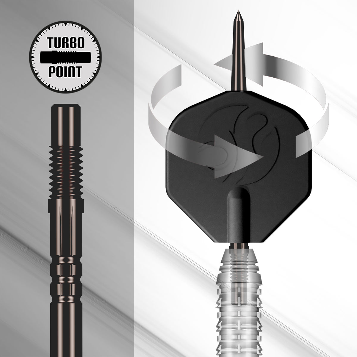 Shot Turbo Dartspitzen - Stahlspitze - Tribal Weapon