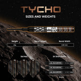 Mission Tycho Darts - Welche Spitze - 95% Tungsten - Schwarz & Bronze PVD - 20g