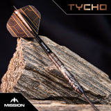 Mission Tycho Darts - Stahlspitze - 95% Tungsten - Schwarz & Bronze PVD