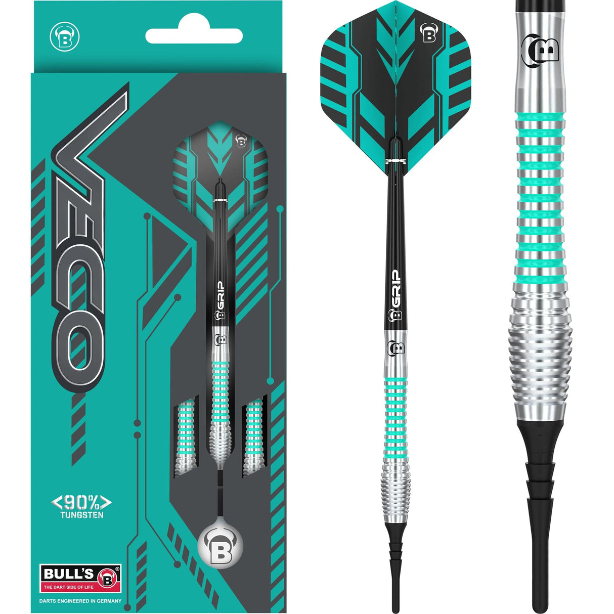 BULL'S Veco Darts - Welche Spitze - 90% Tungsten - V2 - 18g
