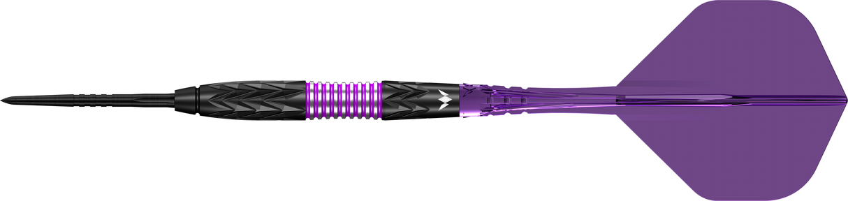 Mission Vector Darts - Stahlspitze - 95% Tungsten - Schwarz PVD & Lila Elektro