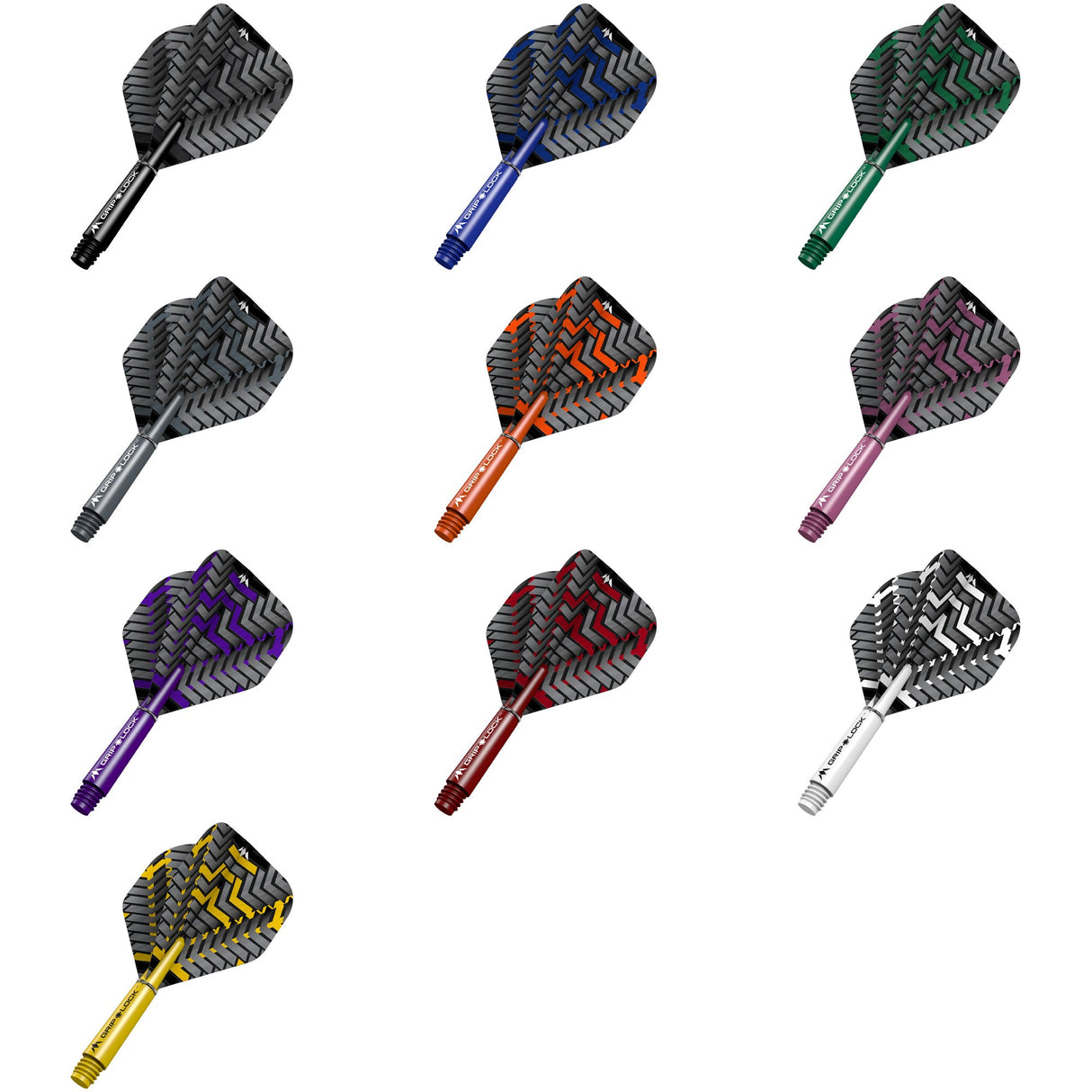 Mission Vex Dart Flights Combo mit Griplock-Schäften