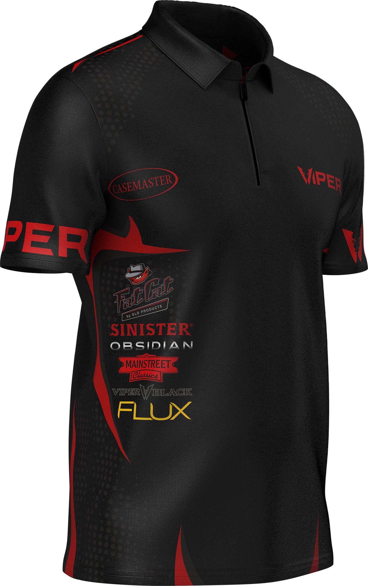 Viper Dart Shirt - Logo - Schwarz & Rot