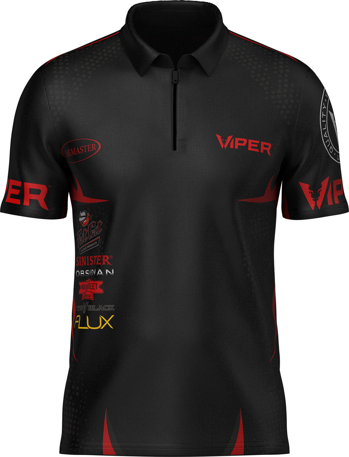 Viper Dart Shirt - Logo - Schwarz & Rot
