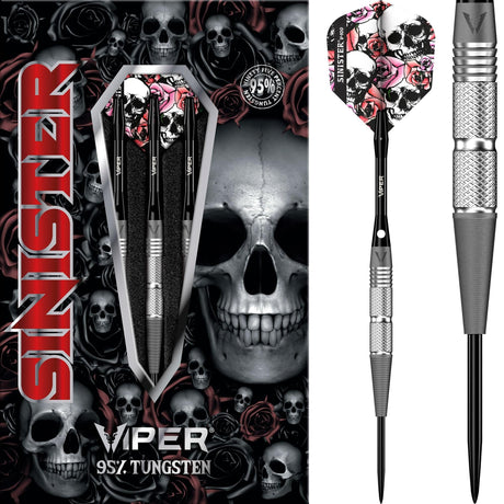 Viper Sinister Darts - Steel Tip - 95% - Sandblasted - S3 - Twin-Knurl 21g