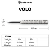 Datadart Volo Darts - Stahlspitze - 90% Tungsten