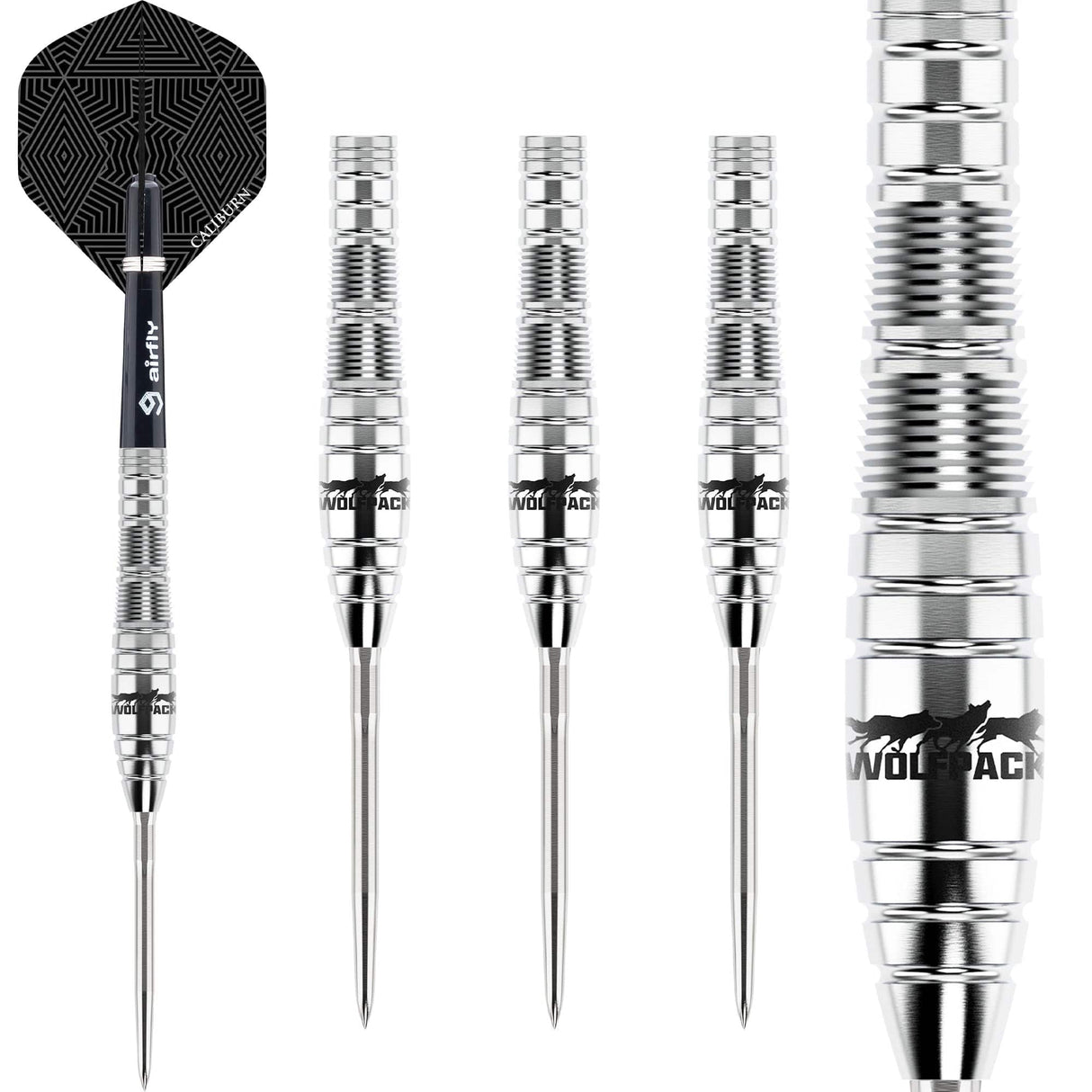 Caliburn Wolfpack Darts - Steel Tip - 90% Tungsten - W2 - 22g
