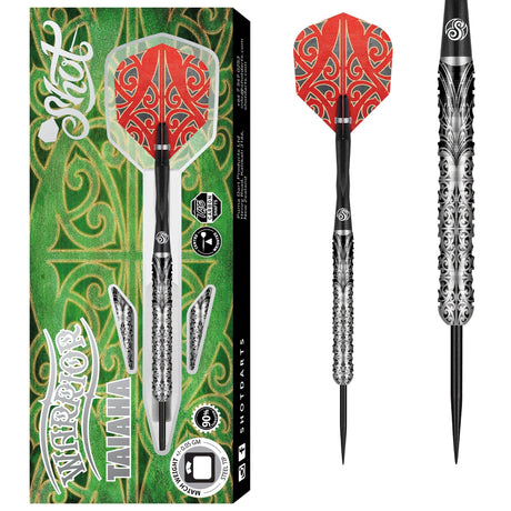 Shot Warrior Darts - Steel Tip - 90% Tungsten - Taiaha