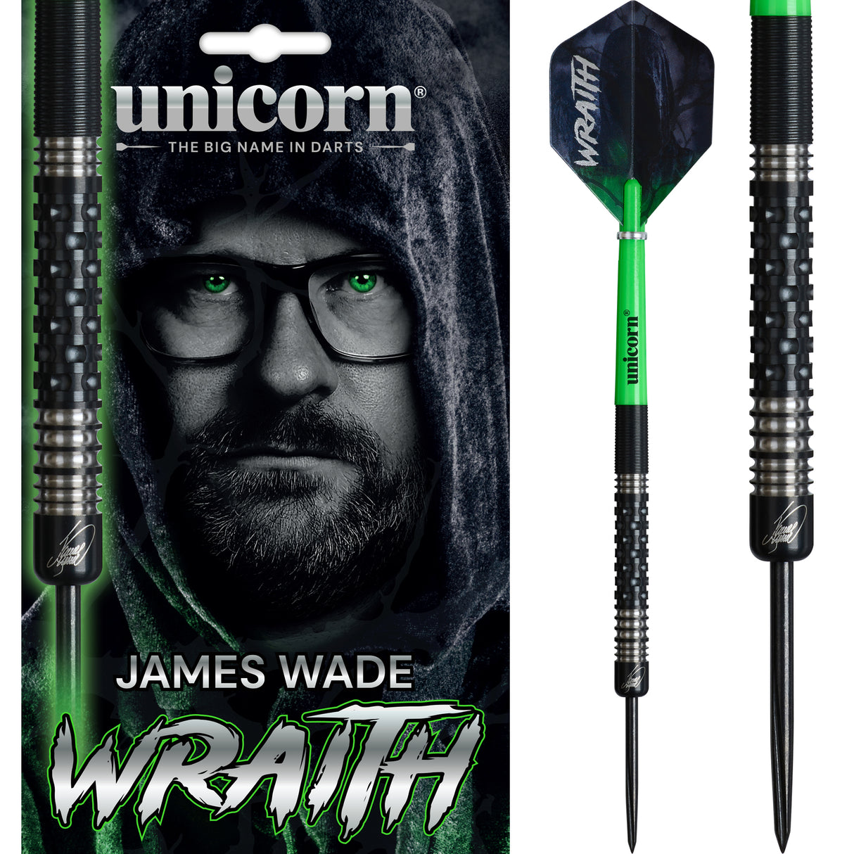 Unicorn Wraith Darts - Stahlspitze - 90% Tungsten - James Wade - Phase 2