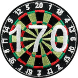 *Darts Novelty Items - Sew on Patch - Dartboard - 64mm - Dartboard 170