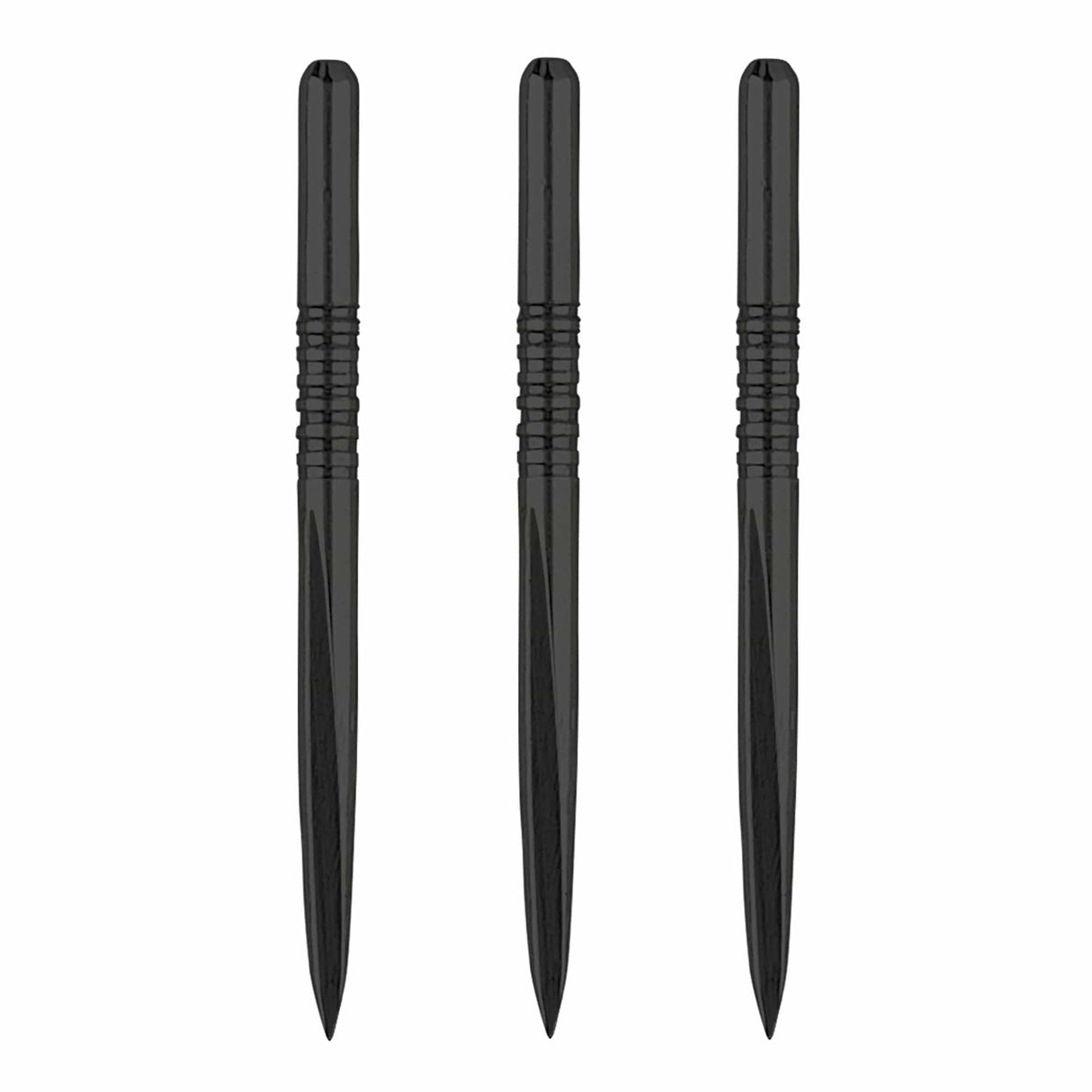 Unicorn Volute Dart Points - Steel Tip - 7 Groove - Black  - 36mm