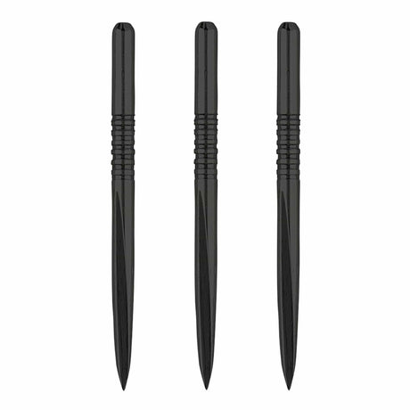 Unicorn Volute Dart Points - Steel Tip - 7 Groove - Black  - 36mm