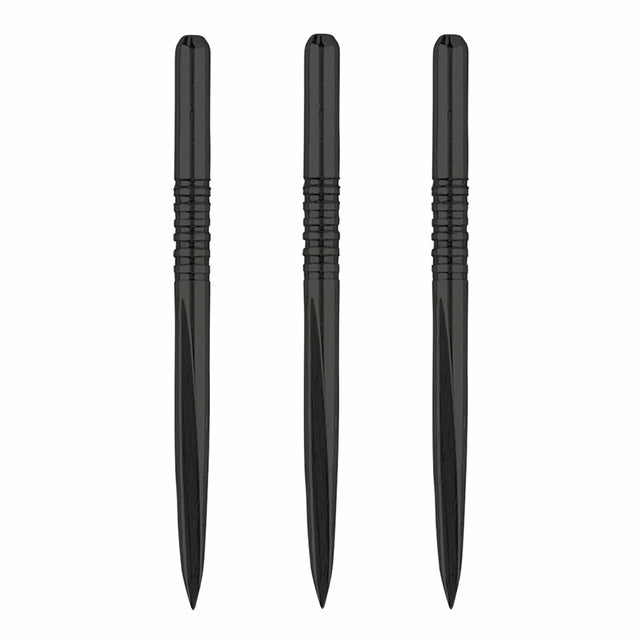 Unicorn Volute Dart Points - Steel Tip - 7 Groove - Black  - 36mm