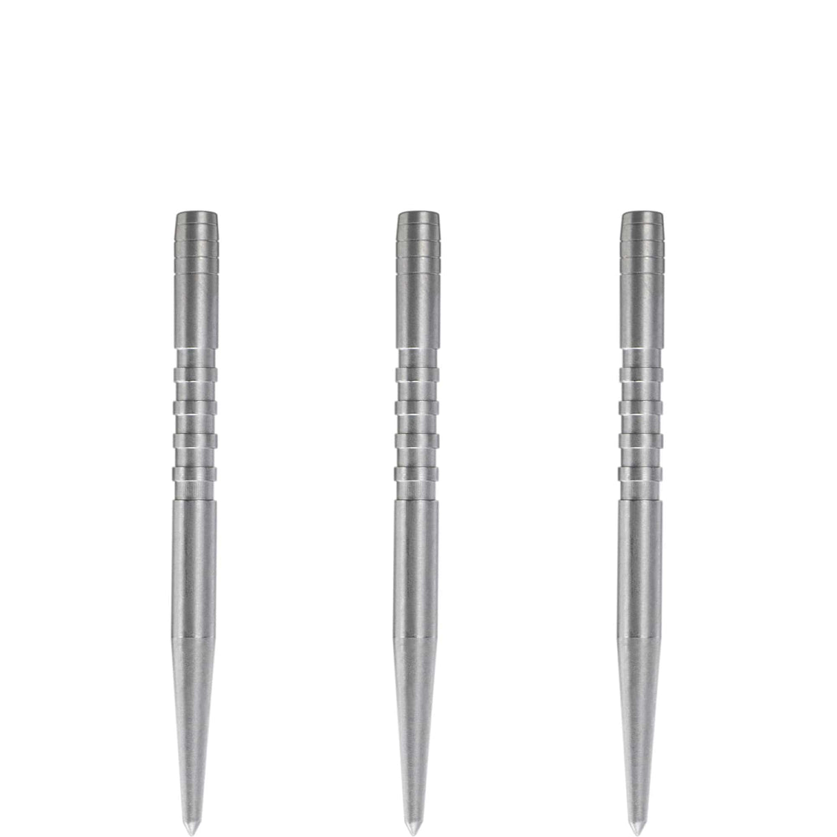 Condor Beak Dart Points - Steel Tip Replacement Points - with Cut - Silver