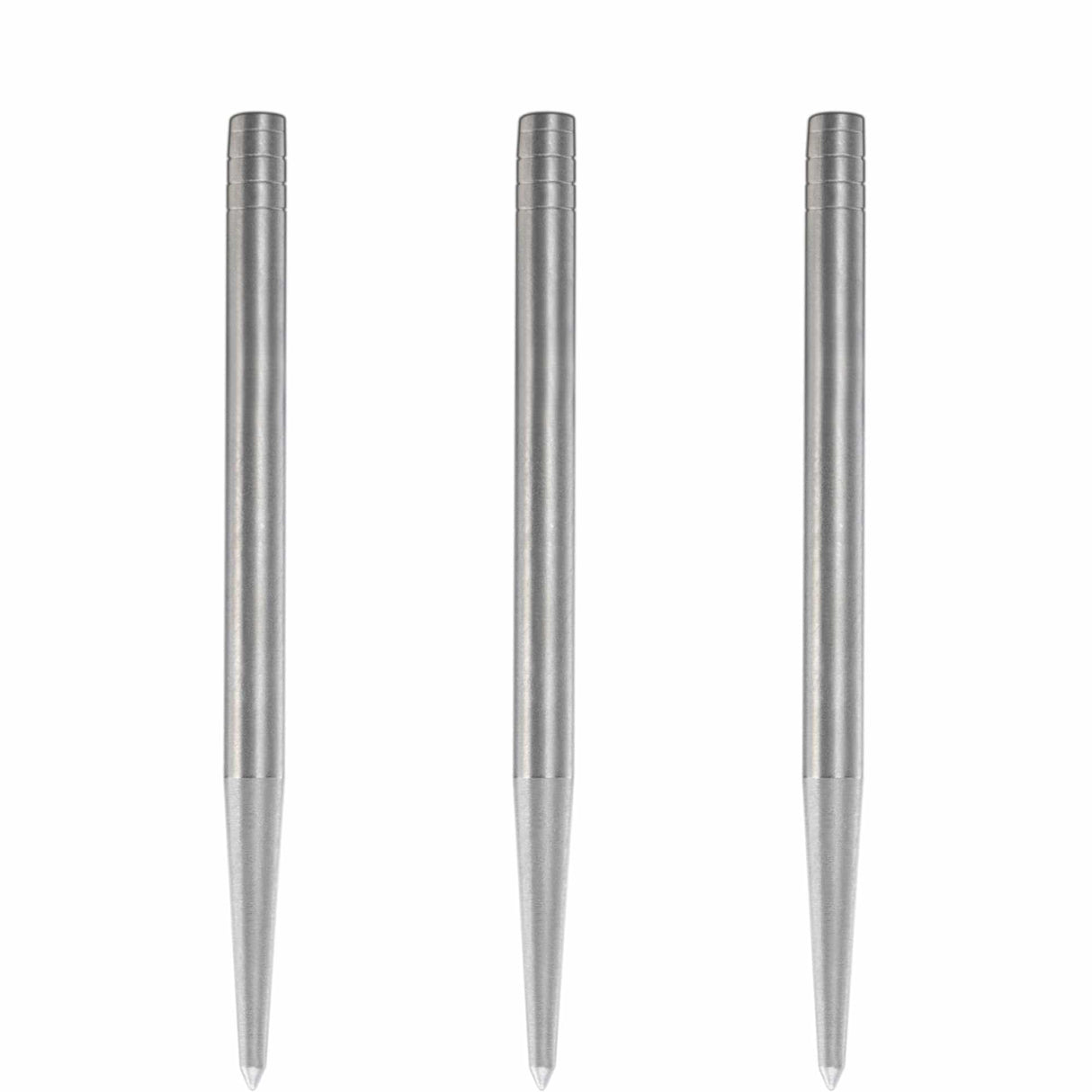 Condor Beak Dart Points - Steel Tip Replacement Points - without Cut - Smooth - Silver 38mm