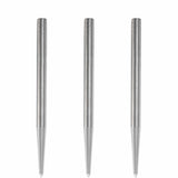 Condor Beak Dart Points - Steel Tip Replacement Points - without Cut - Smooth - Silver