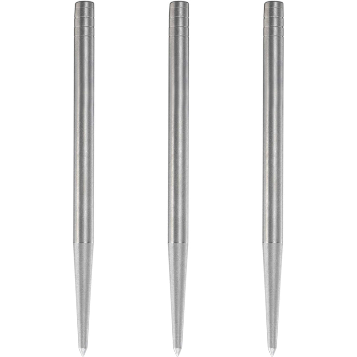 Condor Beak Dart Points - Steel Tip Replacement Points - without Cut - Smooth - Silver 42mm