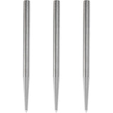 Condor Beak Dart Points - Steel Tip Replacement Points - without Cut - Smooth - Silver 42mm