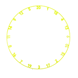 Precise 180 Nummernring - Einteilig - Farben