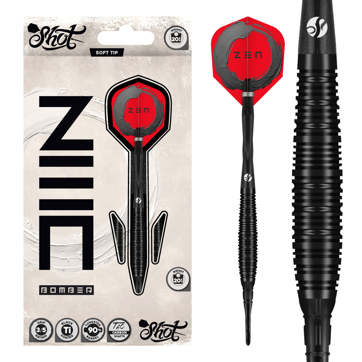 Shot Zen Darts - Welche Spitze - 90% Tungsten - Bomber