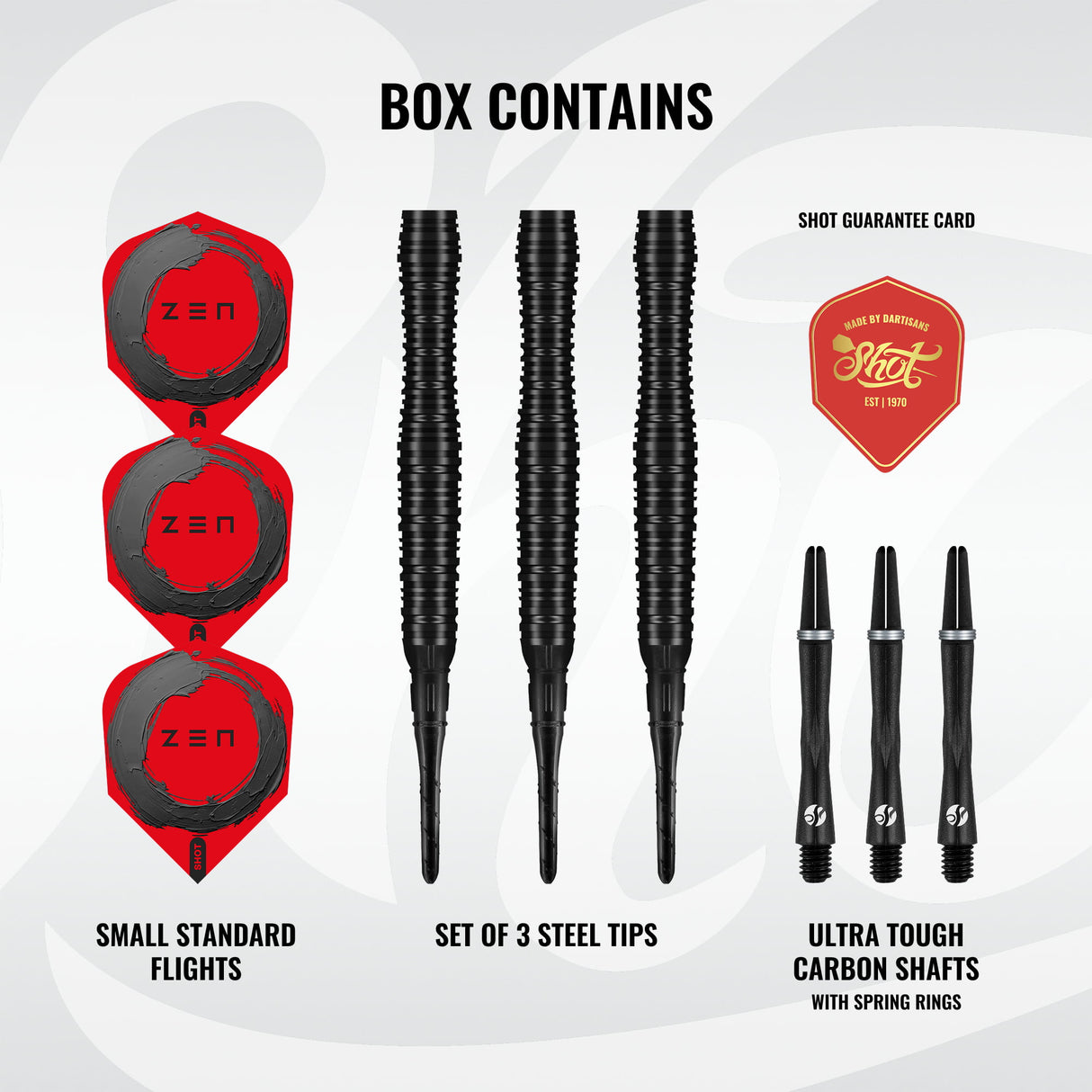 Shot Zen Darts - Welche Spitze - 90% Tungsten - Skallopiert