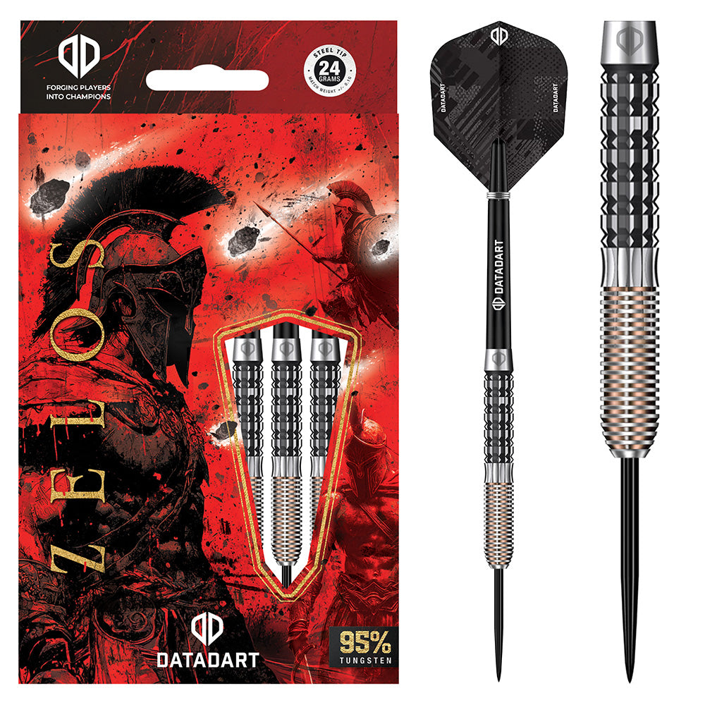 Datadart Zelos Darts - Stahlspitze - 95% Tungsten