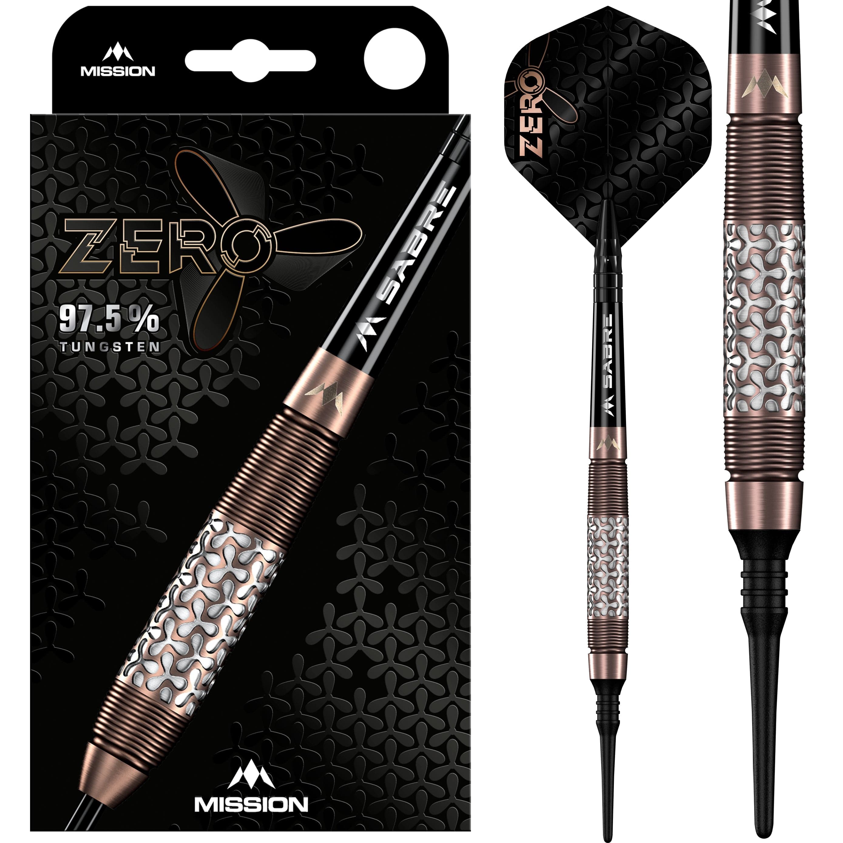 Mission Zero Darts – Weiche Spitze – 97,5 % Wolfram – Bronze PVD