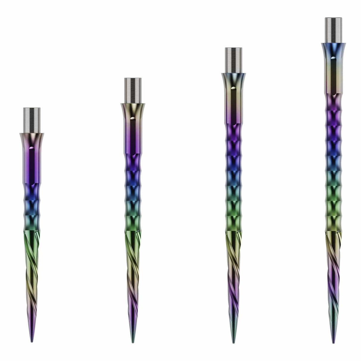 Caliburn Evo Dart Points - Spiro - No Lip - Rainbow
