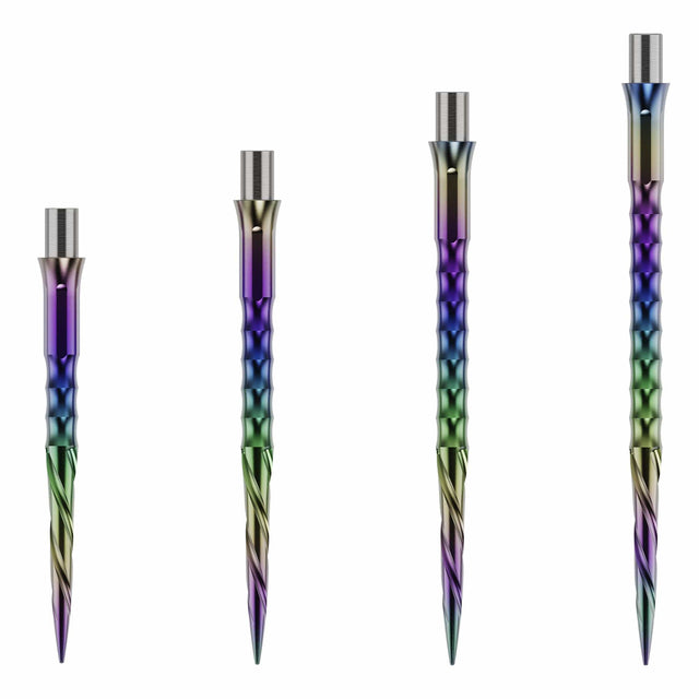 Caliburn Evo Dart Points - Spiro - No Lip - Rainbow