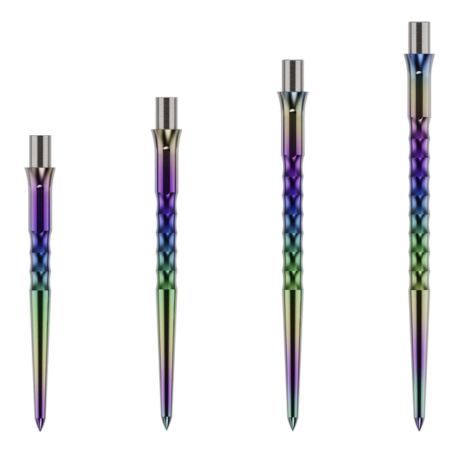 Caliburn Evo Dart Points - Ripple - No Lip - Rainbow