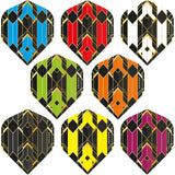 *Amazon Glaze Dart Flights - No2 - Std - Black