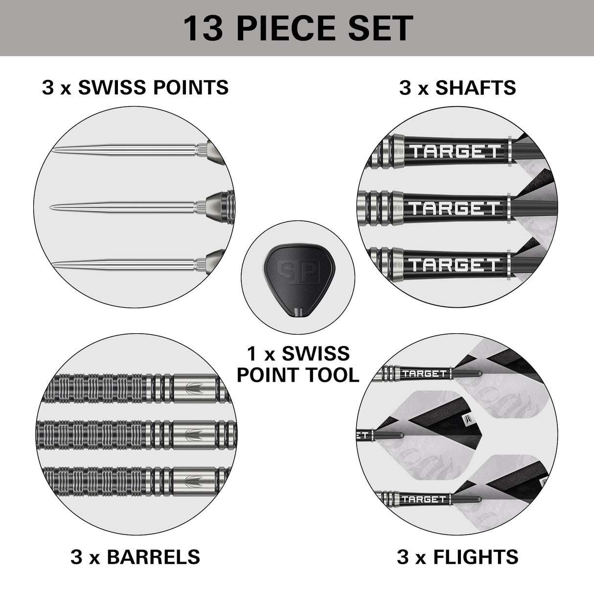 Target Beau Greaves Darts - Stahlspitze - 90% Tungsten - G1