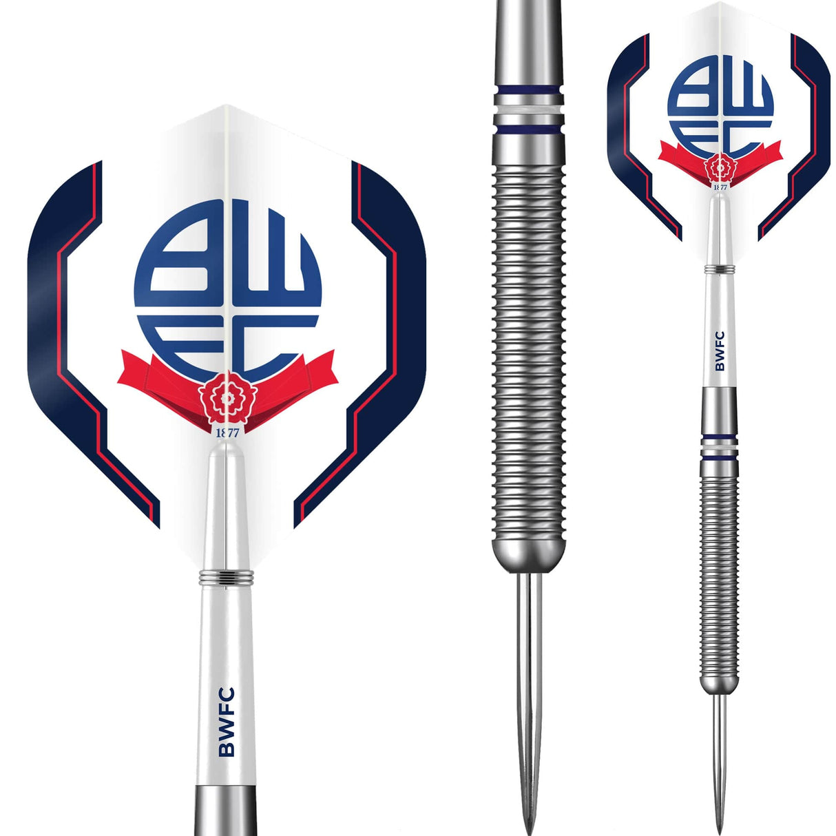 Bolton Wanderers Darts – Stahlspitze Wolfram – Offiziell lizenziert – BWFC – 24g