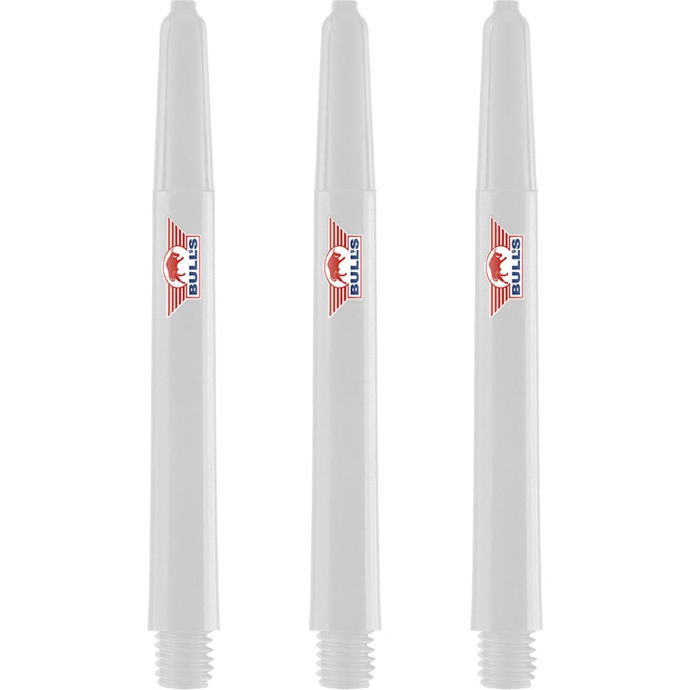 Bulls Airstriper Dart Shafts - Polycarbonate - White Medium