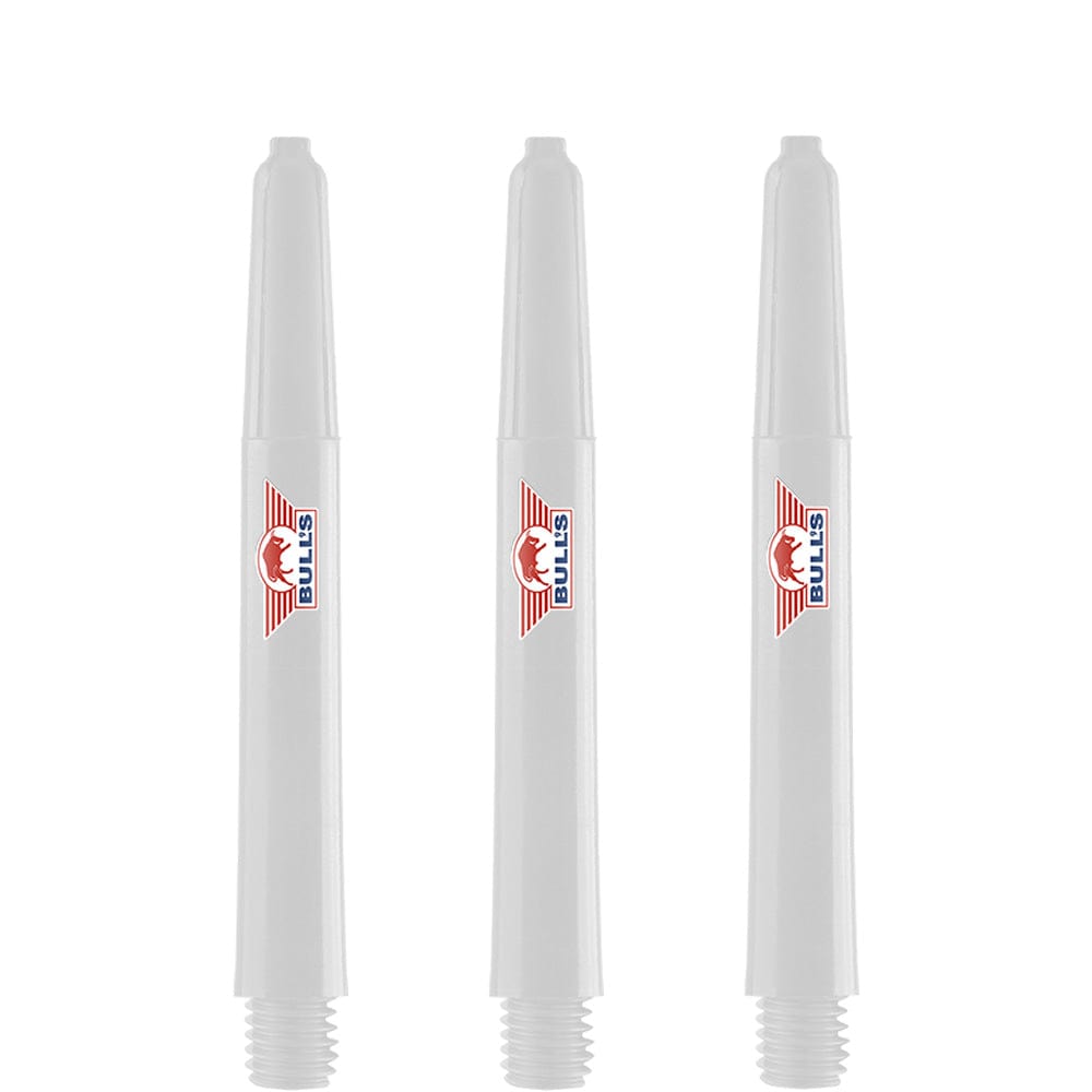 Bulls Airstriper Dart Shafts - Polycarbonate - White Tweenie