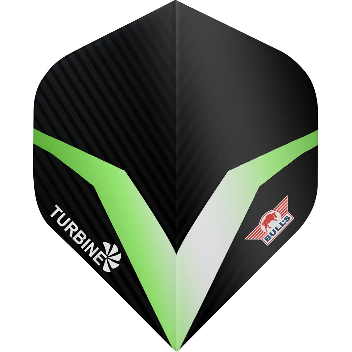 *Bulls Turbine Dart Flights - 100 Micron - No2 - Std Green
