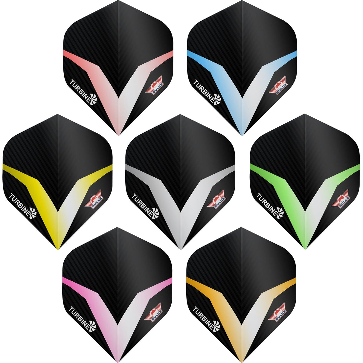 *Bulls Turbine Dart Flights - 100 Micron - No2 - Std