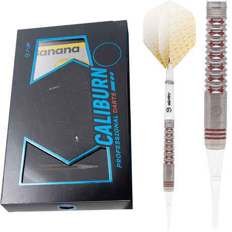 *Caliburn Crusader II Darts - Soft Tip - 90% - Red 18g