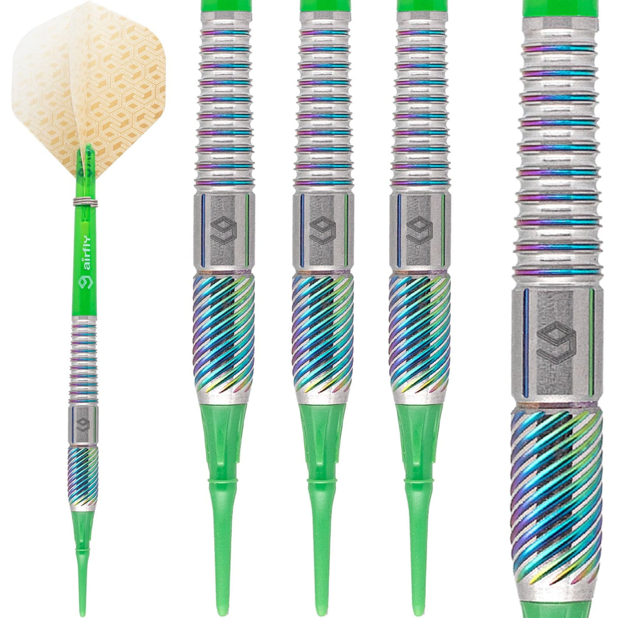 Caliburn Player Darts - Soft Tip - 90% - Rainbow Coating - Ivan 18g