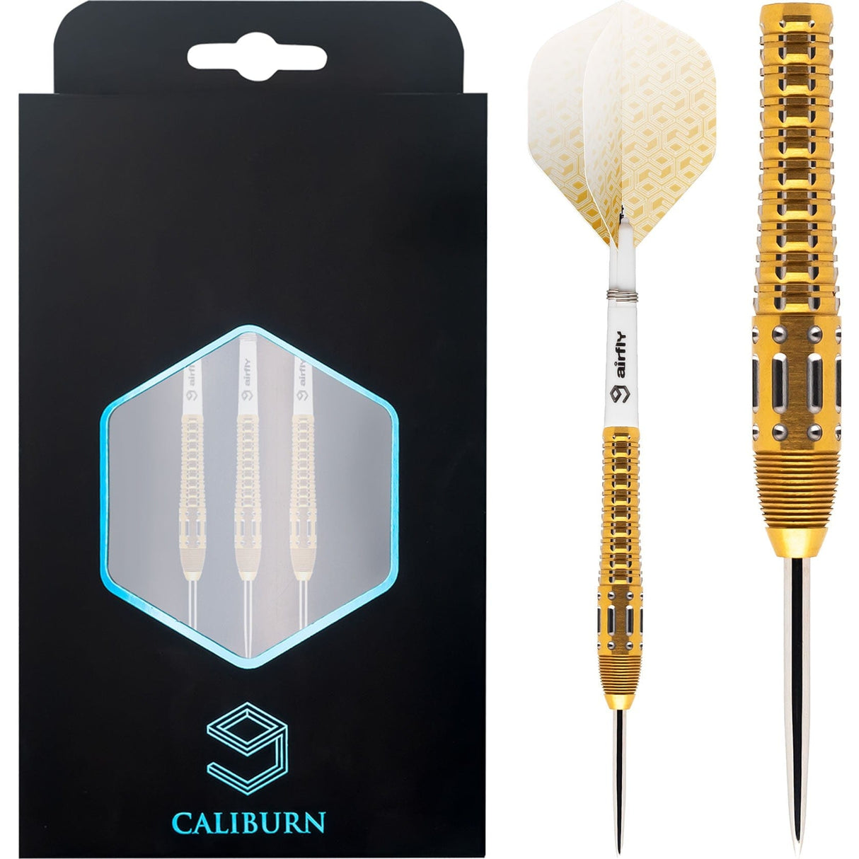 Caliburn Lynx Darts - Steel Tip - 90% - Gold - 23g 23g