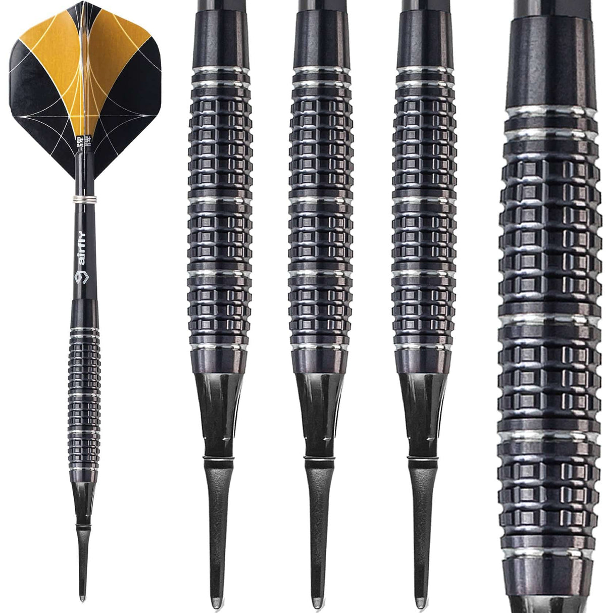 *Caliburn Matrix I Darts - Soft Tip - 90% - B1 - Black