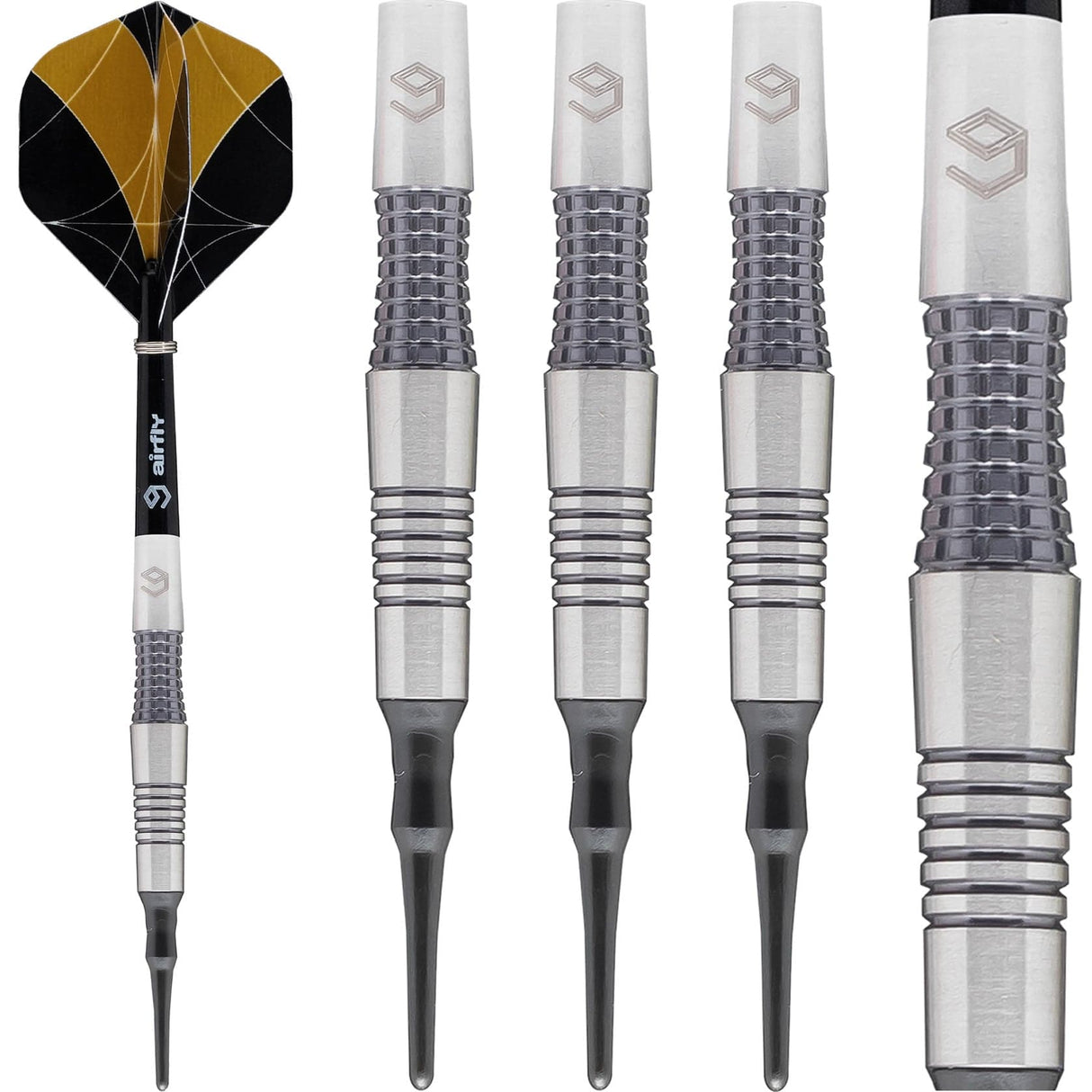 Caliburn Matrix II Darts - Soft Tip - 90% - M2 - Black