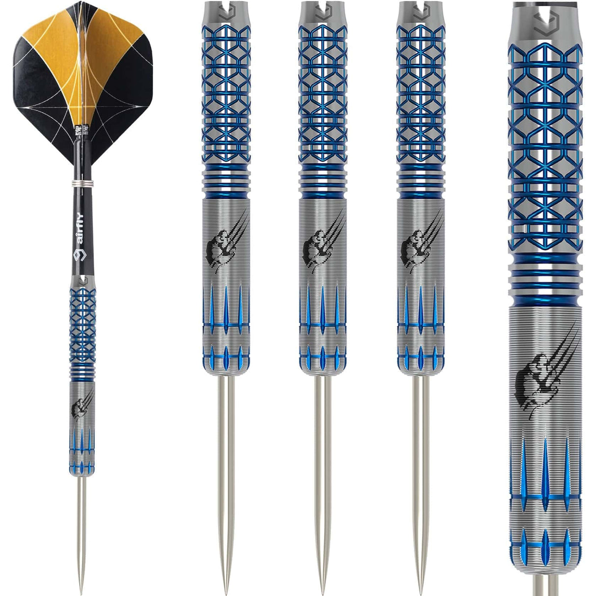Caliburn Player Darts - Steel Tip - 95% - Electric Blue - Maverick 23g