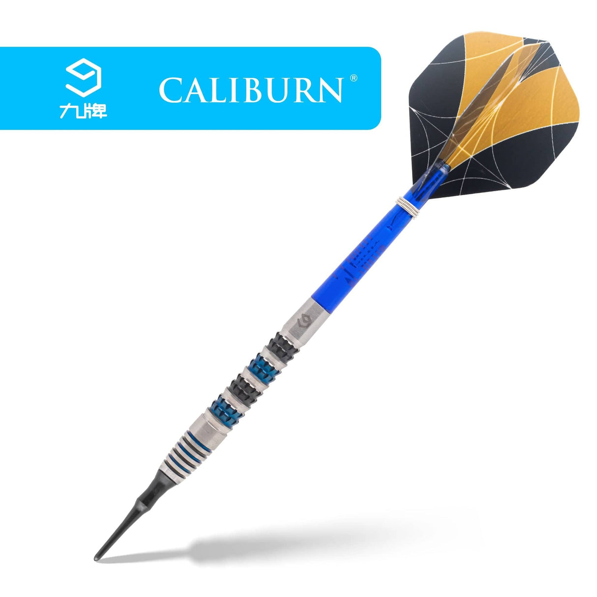 *Caliburn Ringerike Darts - Soft Tip - 90% - Black & Blue