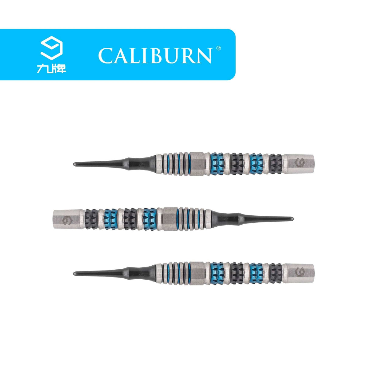 *Caliburn Ringerike Darts - Soft Tip - 90% - Black & Blue