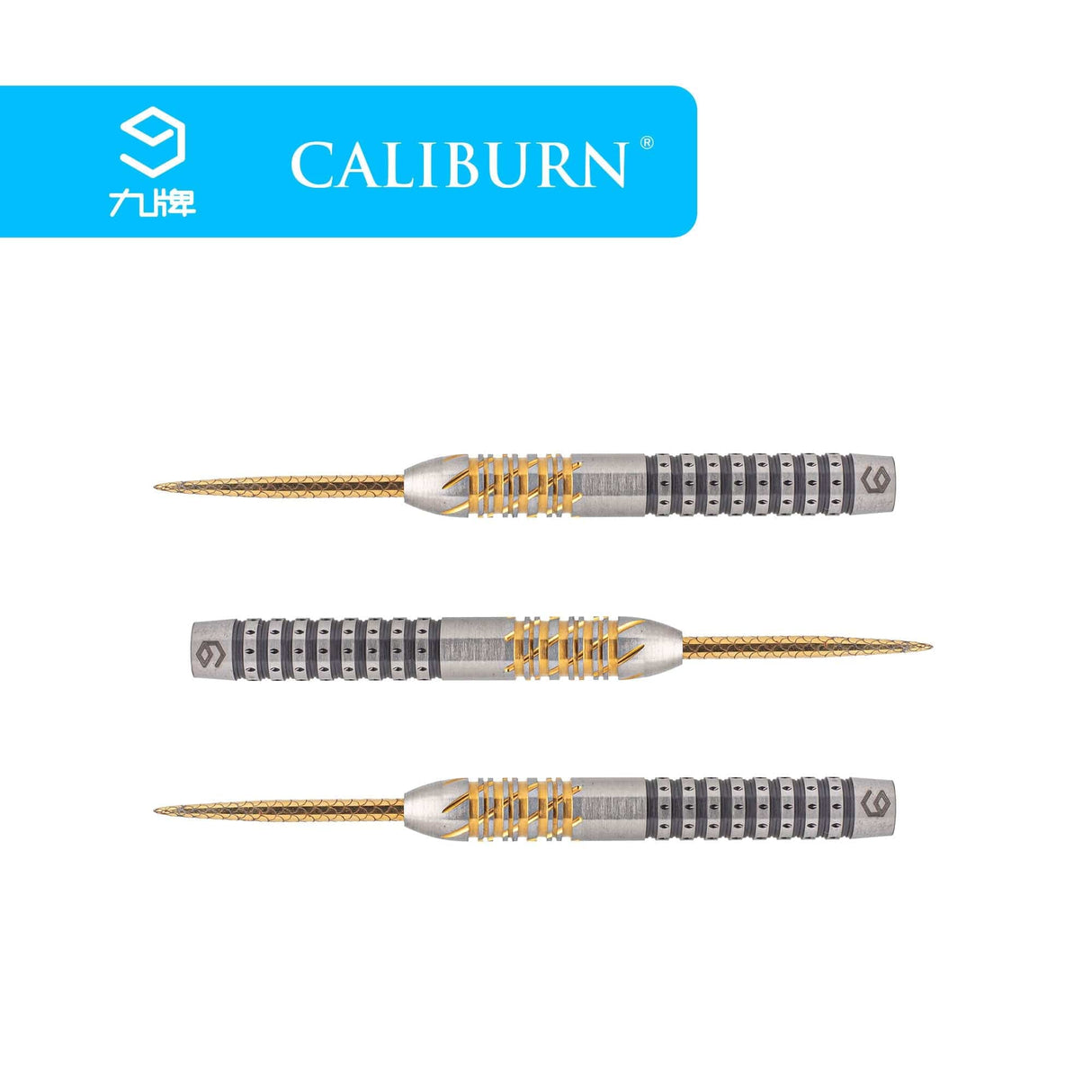 *Caliburn Player Darts - Steel Tip - 95% - Black & Gold - Sandy II 23g