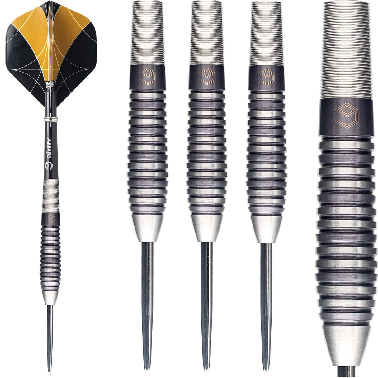 Caliburn Stallion Darts - Steel Tip - 90% - S4 - Black 24g